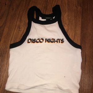 Disco nights crop top